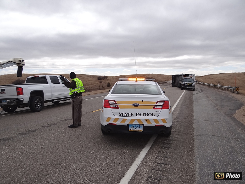 Wind tips trailer April 2, 2015 Hwy 281 Truck Bypass - CSi Photo